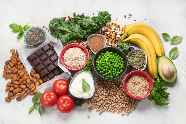 istock Food containing magnesium. 1184962831