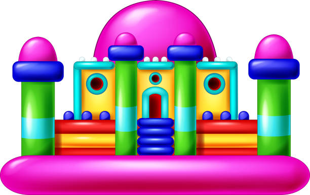istock Cool Rainbow Color Balloon Playground Cartoon 1184964638