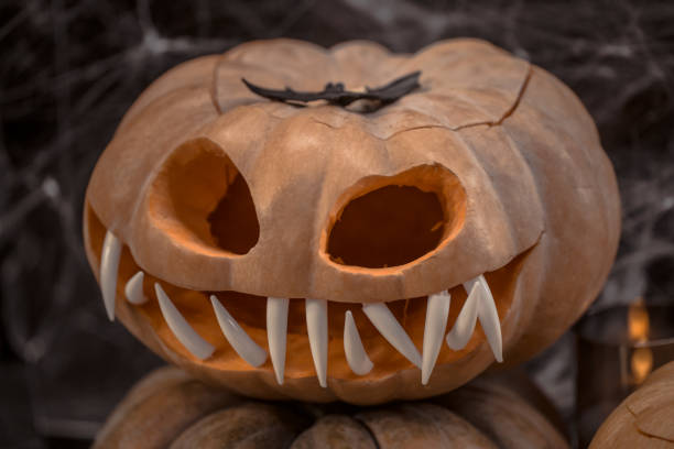 istock Halloween, decor elements and attributes of the holiday. 1184969955