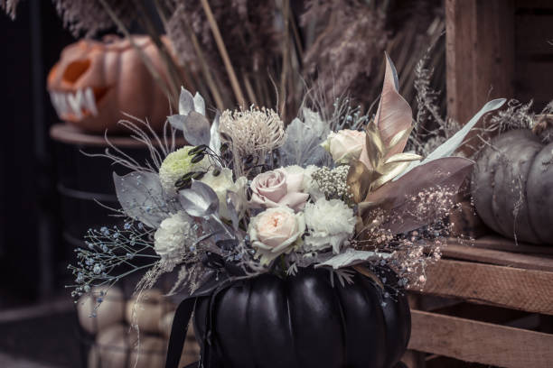 istock Halloween, decor elements and attributes of the holiday. 1184970011