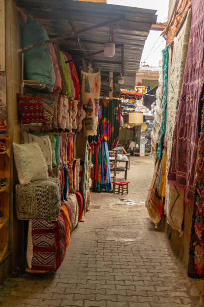 istock Stall selling carpets in Marrakech. Morocco 1184975097