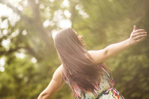 istock Take positive energy from nature. 1184975318