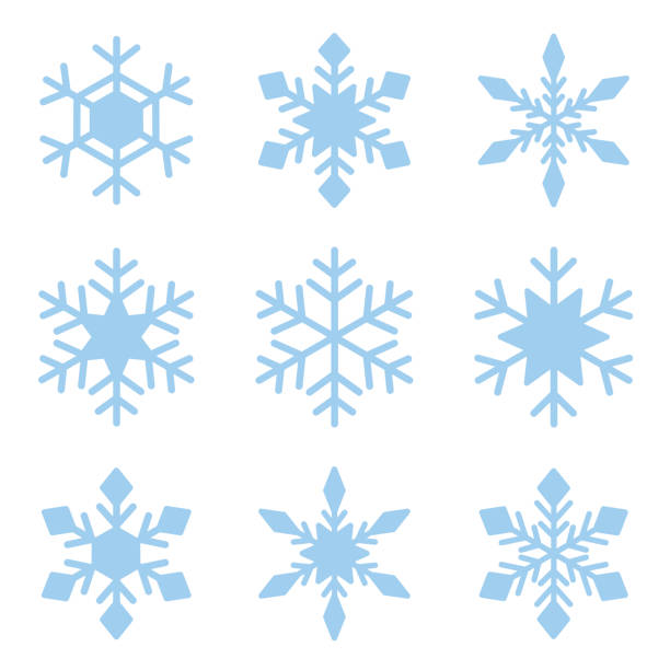 雪 - 氷晶点のイラスト素材／クリップアート素材／マンガ素材／アイコン素材
