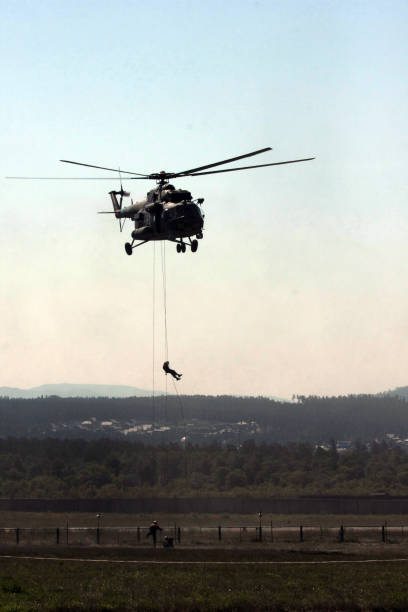 istock Firefighters training at the airport 1184980300