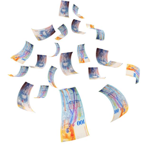 istock Swiss franc falling money crisis recession 1184981711