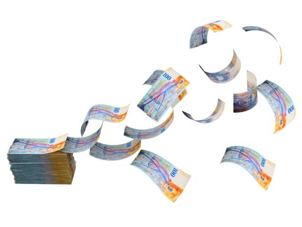 istock Swiss franc falling money crisis recession 1184981996