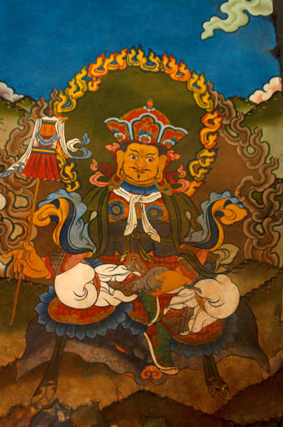 istock Wall paintings in Tango monastery, Thimpu Valley, Thimpu, Bhutan 1184985294