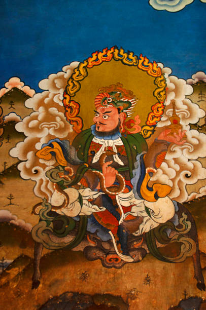 istock Wall paintings in Tango monastery, Thimpu Valley, Thimpu, Bhutan 1184985295