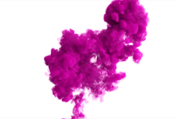 istock Red ink burst in slow motion on isolated white background. 3d illustration 1185003476