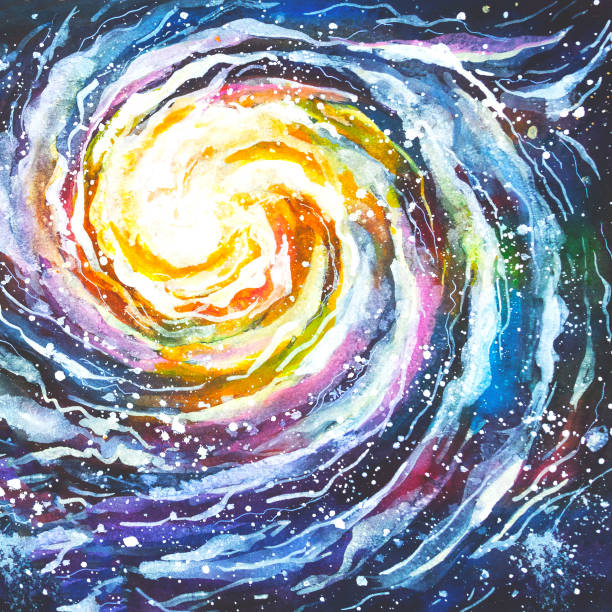 istock Painting watercolor of a Milky Way 1185004504