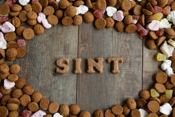 istock Dutch mixed candy and pepernoten eaten during Sinterklaas feast 1185005877