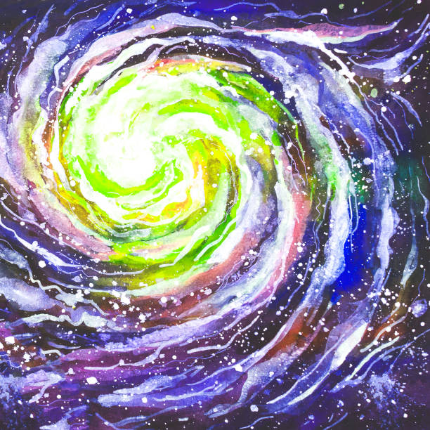 istock Painting watercolor of a Milky Way 1185006687
