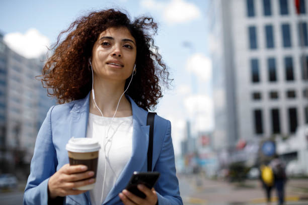 istock Businesswoman communting to work 1185006884