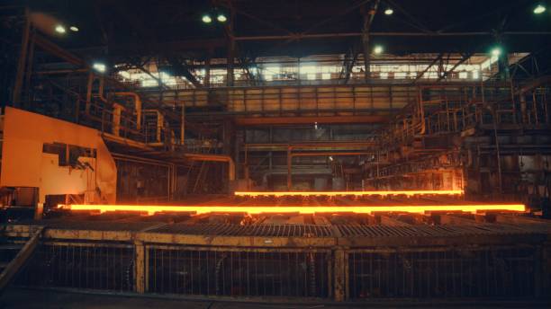 aciérie - fil d'acier - rolling mill photos et images de collection