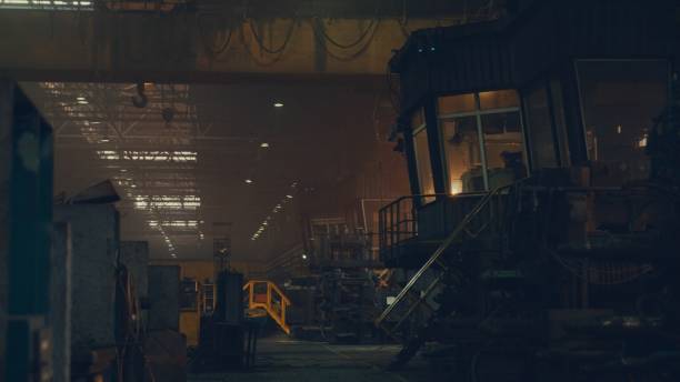 istock Control room on metal factory 1185016168