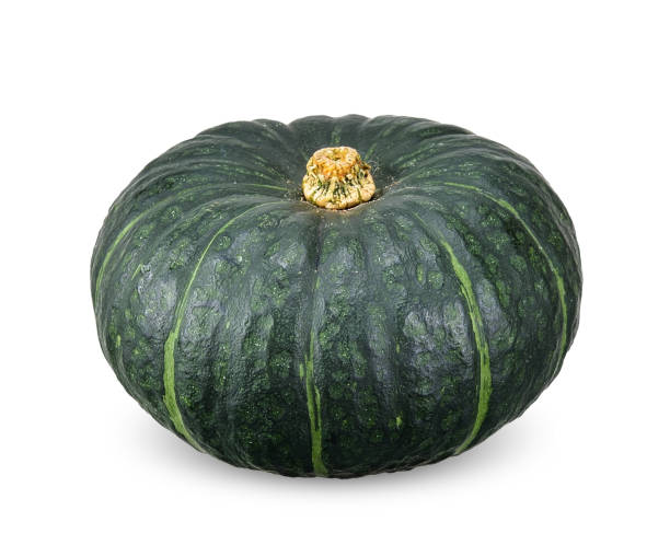 istock Green japanese pumpkin isolated clipping path 1185018464