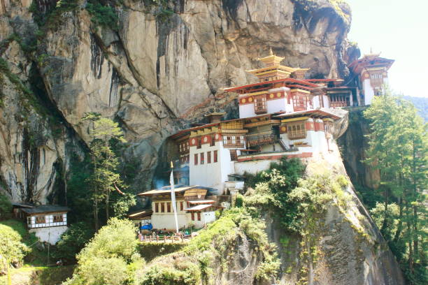 istock Taktshang Monastery (Tigers Nest), on a mountain cliff in Paro, Bhutan 1185029355