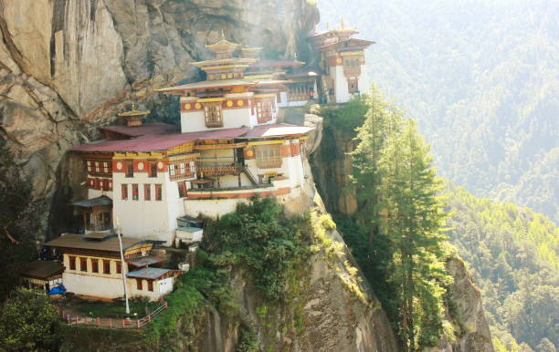 istock Taktshang Monastery (Tigers Nest), on a mountain cliff in Paro, Bhutan 1185029384