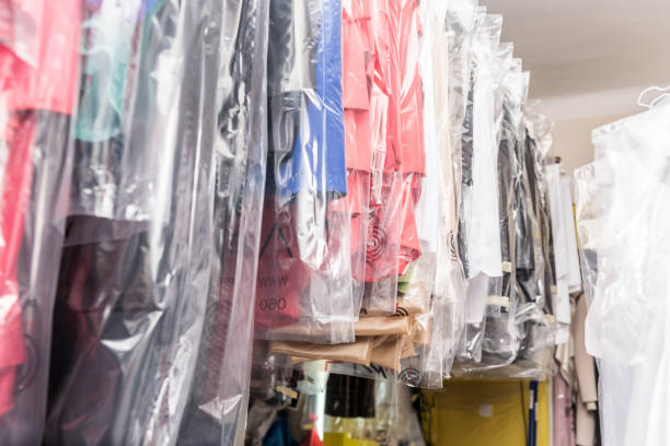 istock Dry cleaning of clothes 1185034155