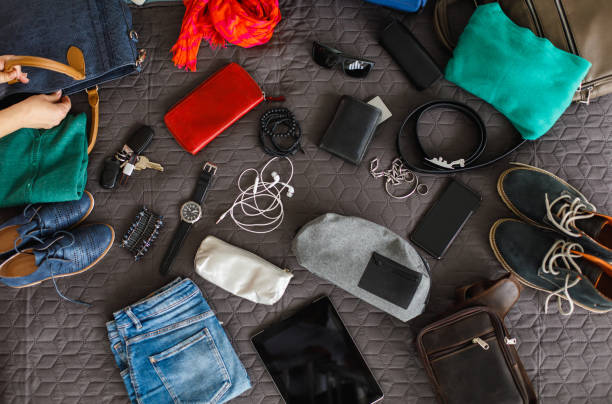 istock Setting up an arrangement of personal possessions before packing 1185036546
