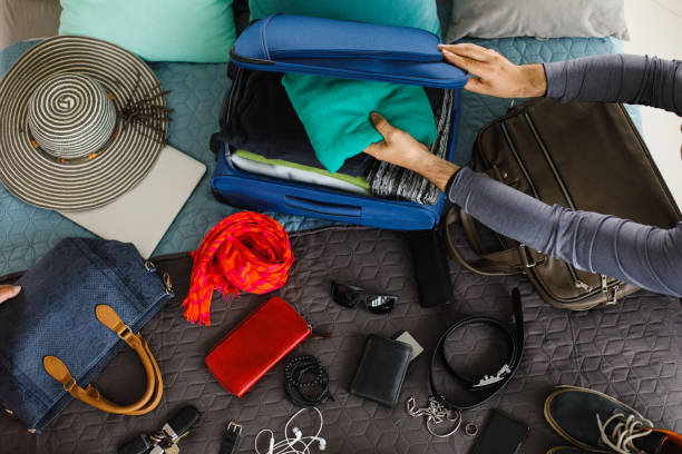 istock Packing a suitcase for traveling 1185036554
