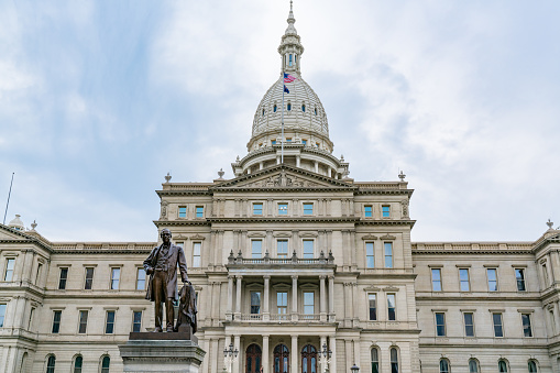 Exterior of the Michigan State Capitol Building in Lansing