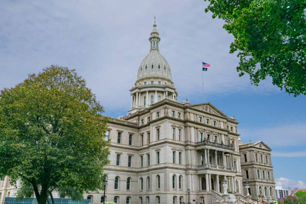 Michigan State Capitol Building stock photo