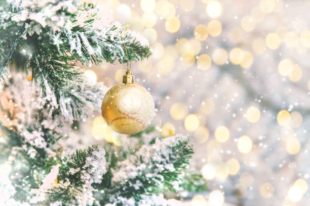 istock Christmas decorations on the tree. Holiday. Selective focus. 1185046104
