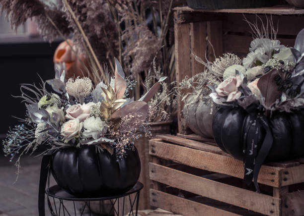 istock Halloween, decor elements and attributes of the holiday. 1185046353