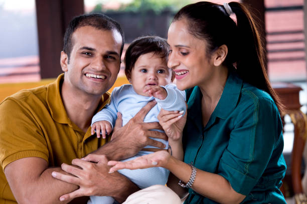 istock Happy Indian family 1185050966