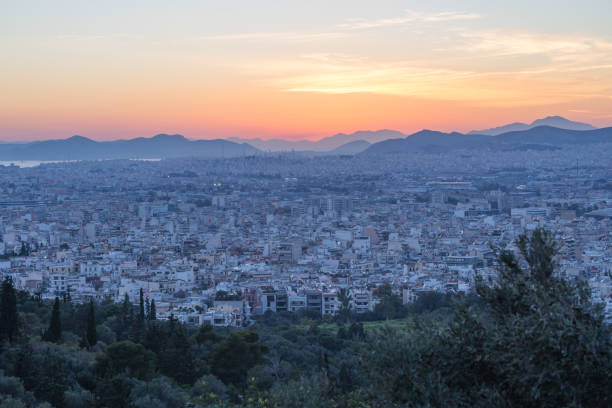 istock Athens view after sunset from Filopappou Hill 1185050968