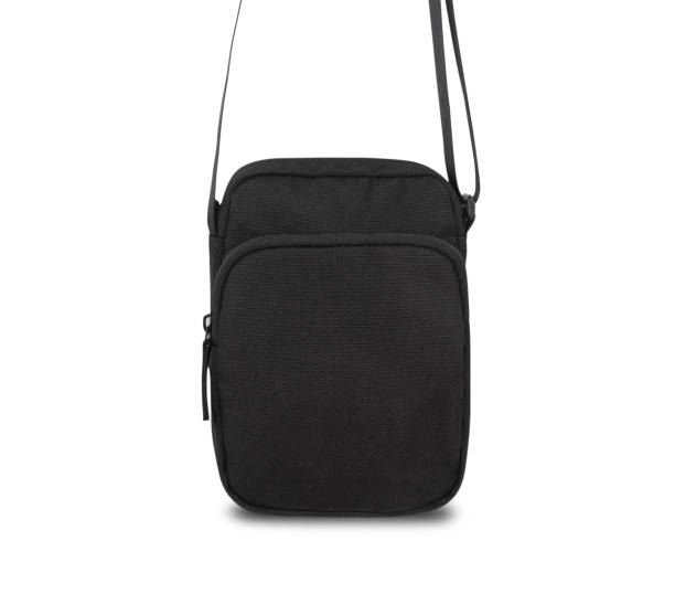 istock Black pocket bag isolated on white background with clipping path 1185057766