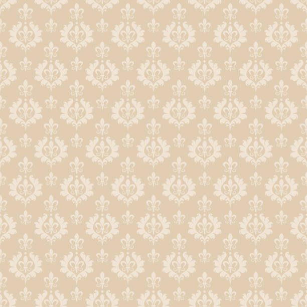 Beige Background Seamless Pattern Suitable For Design Book Cover Poster  Wallpaper Invitation Cards Stock Illustration - Download Image Now - iStock