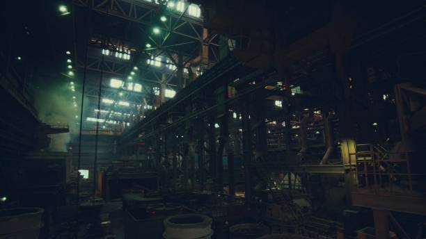 istock Steel mill factory 1185059591
