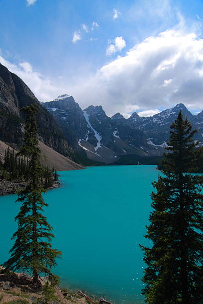 istock Moraine Lake with Mountains and Trees 118506015