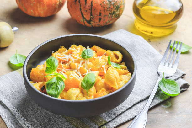 istock Pumpkin pasta with Parmesan cheese 1185079855