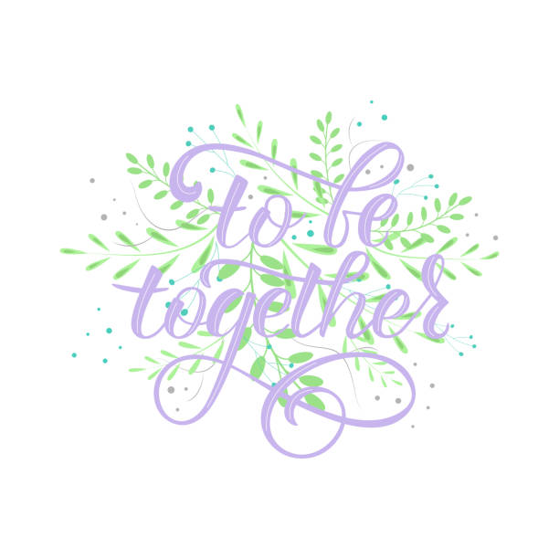 istock TO BE TOGETHER- handwritten Inspirational text, motivation 1185079879