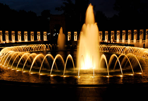 istock The World War II Memorial at night (Washington, D.C.) 1185082072