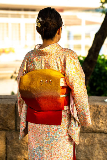istock Woman in kimono 1185085445