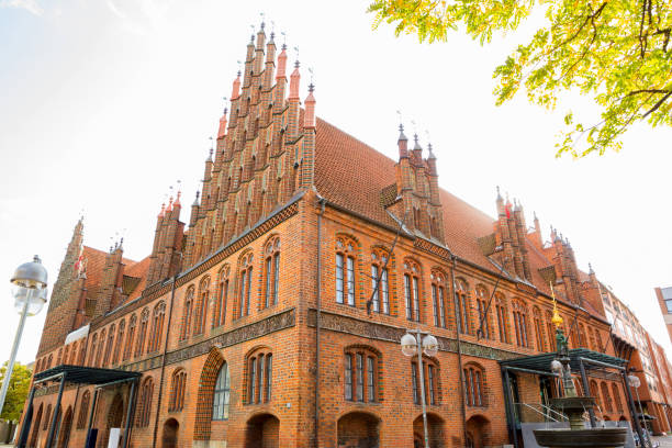 the old town Hall in Hannover, Lower Saxony, Germany. oroginnaly built in 1410. Today, it serves as venue for different kind of events at the market square.