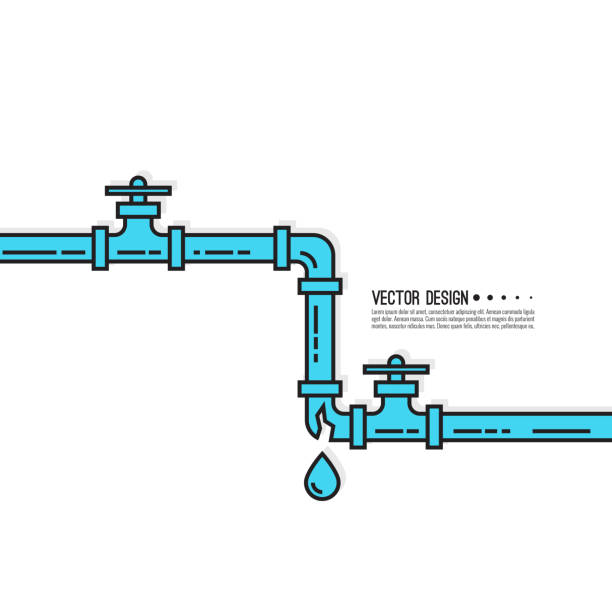 ilustrações de stock, clip art, desenhos animados e ícones de ððµñð°ññ - water pipe sewer pipeline leaking