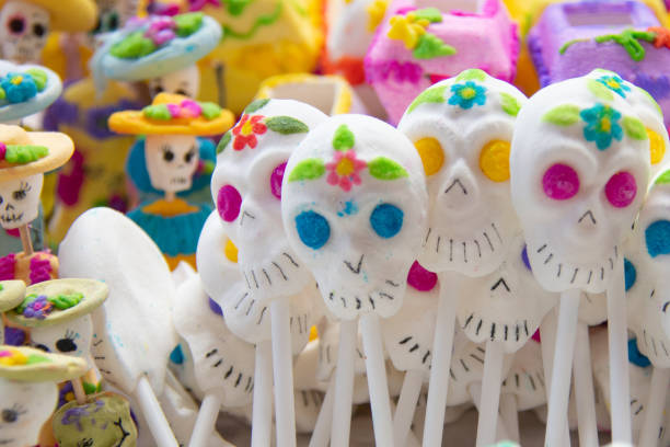Day of the Dead, Patzcuaro, Michoacan, Mexico - Dia de Muertos Candies stock photo