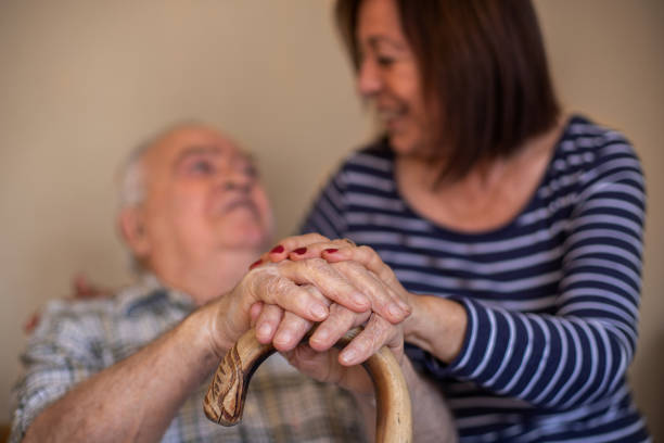 istock A grandmother hugs her elderly father 1185089262