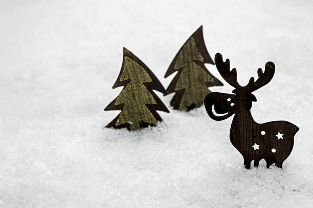 istock happy reindeer waiting for Christmas 1185090110