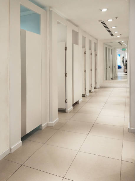 istock Clothing store indoor, dressing room 1185090115