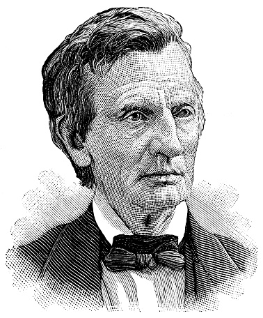 Engraving from 1886 showing William Maxwell Evarts who was a New York Senator and the Attorney General.