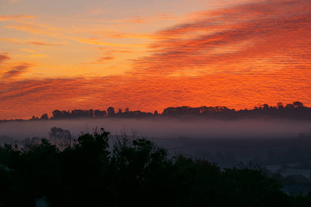 istock Sunrise and mist over beautiful Wales. 1185093705