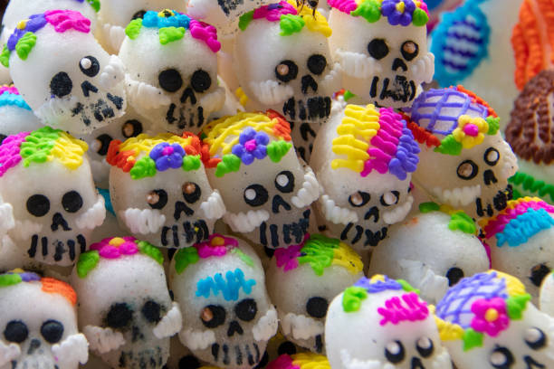 Day of the Dead, Patzcuaro, Michoacan, Mexico - Dia de Muertos Candies stock photo