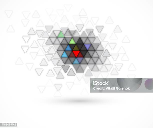 Abstract Structure Circuit Computer Triangle Technology Business ...