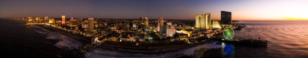 istock Drone view on the Atlantic City Skyline 1185102652